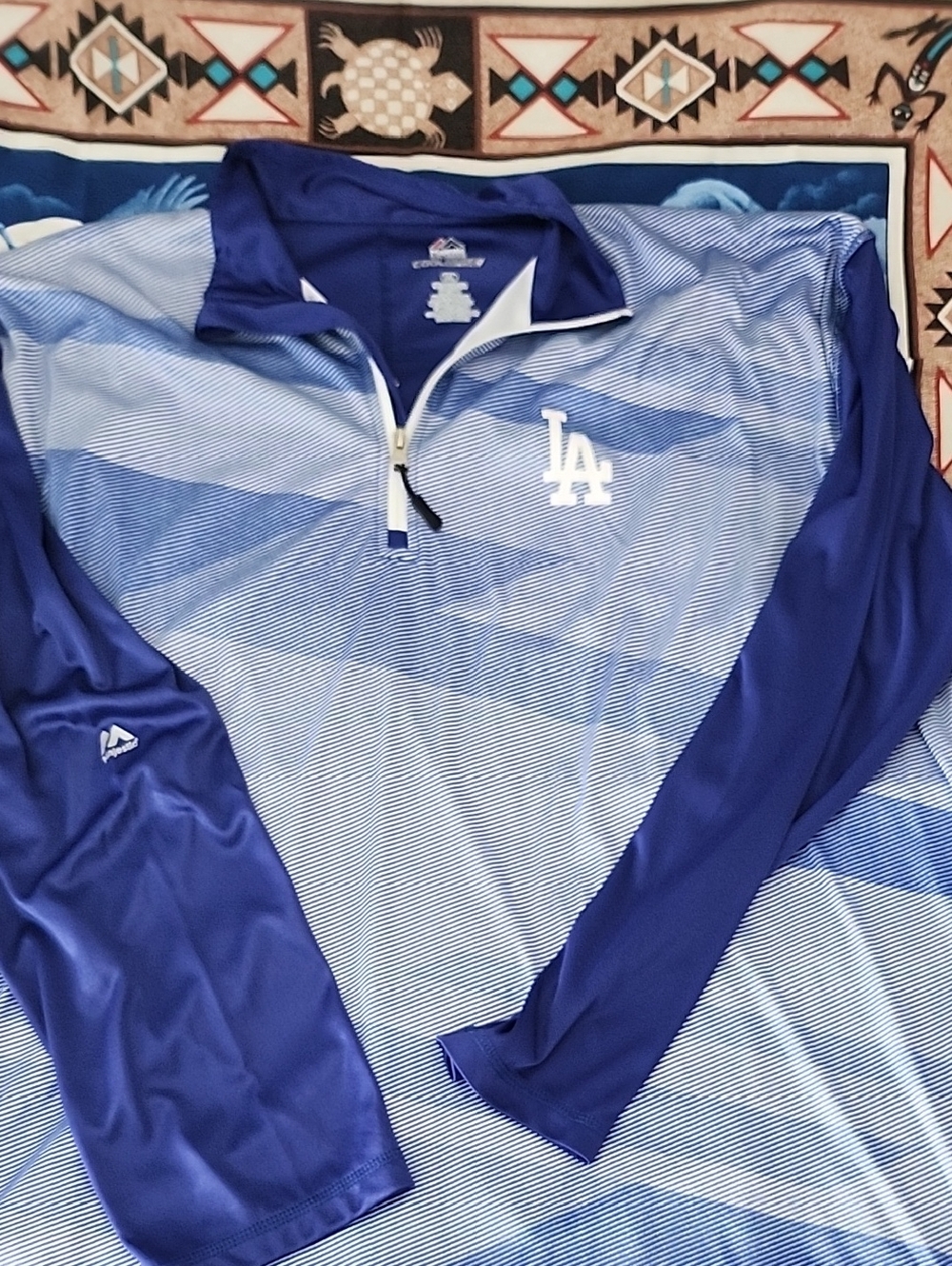 Majestic Royal Blue CoolBase Athletic Pullover